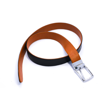 Reversible Leather Belt - Black & Tan