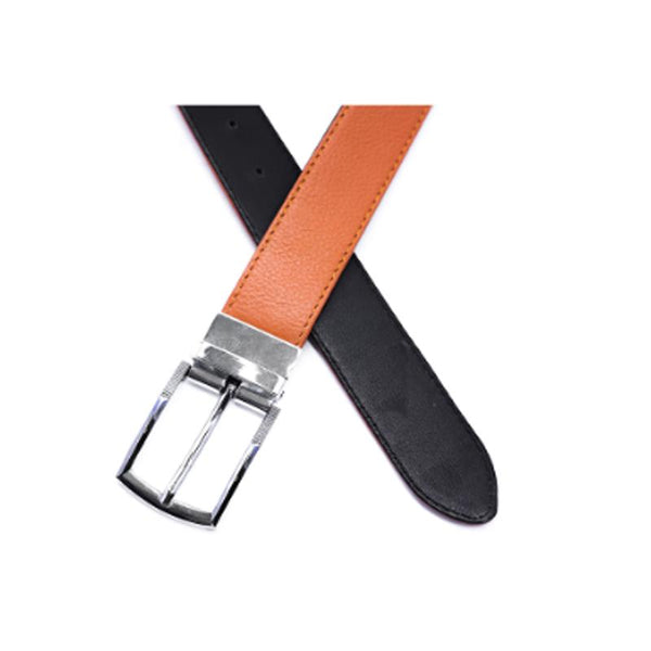 Reversible Leather Belt - Black & Tan