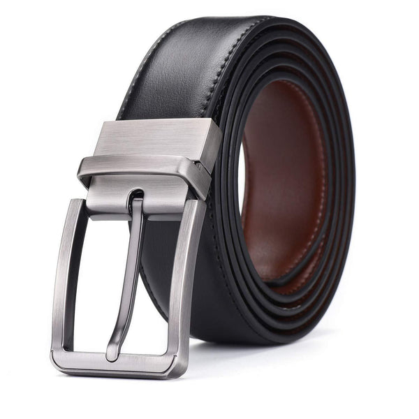 Reversible Leather Belt - Black & Brown